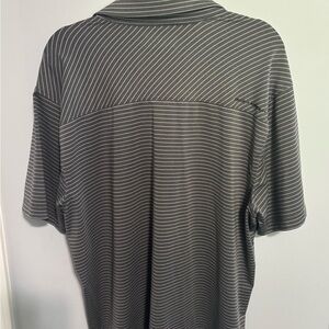 Under Armour Gray Polo Shirt with Stripes